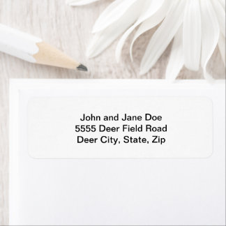 Custom Photo Art Logo Return Address Return Address Label