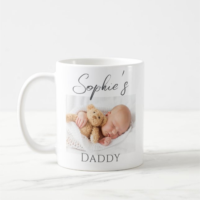 Custom Photo Baby Daddy Mug (Left)