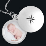 Custom Photo Baby Ellie Locket Necklace<br><div class="desc">Custom Photo Baby Ellie Locket Necklace</div>
