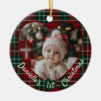 Custom Photo Baby’s First Ceramic Ornament