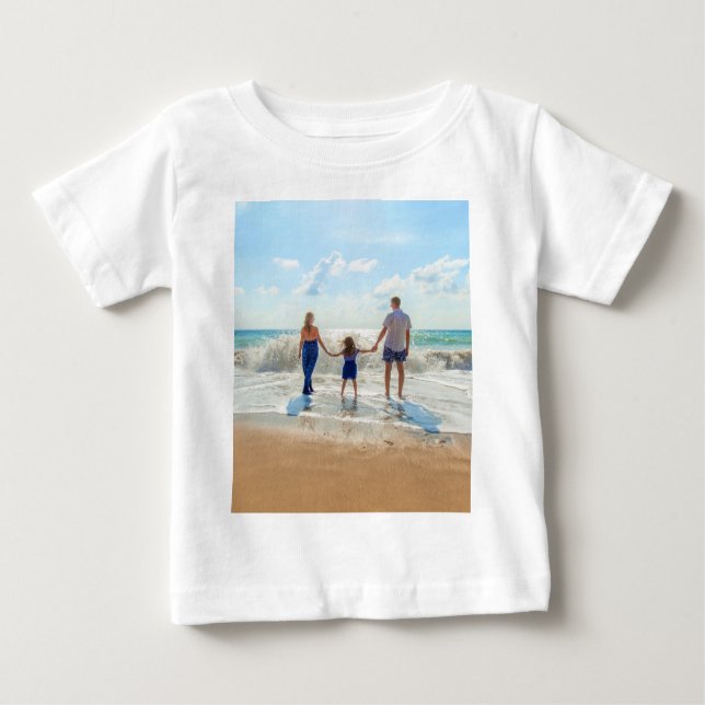 Custom Photo Baby T-Shirt with Your Photos Design (Front)