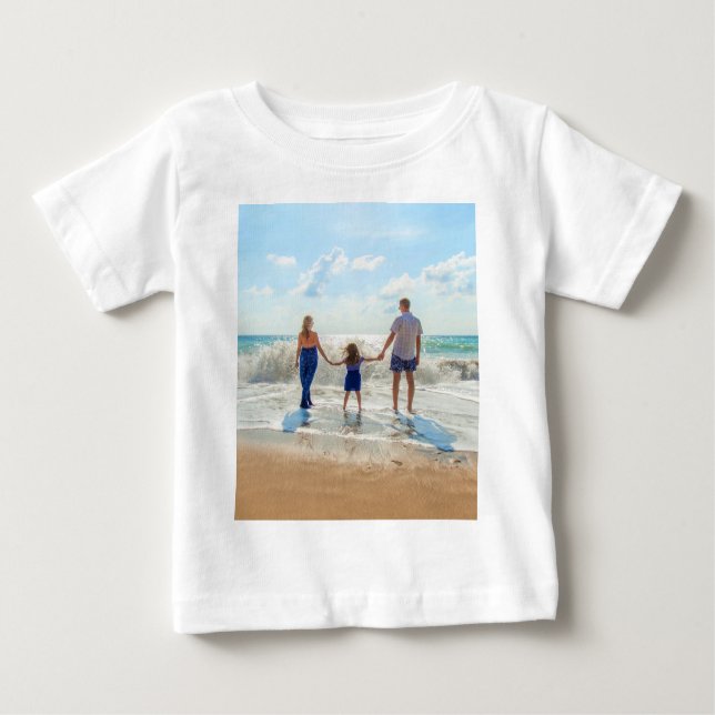 Custom Photo Baby T-Shirt Your Favourite Photo Gif (Front)