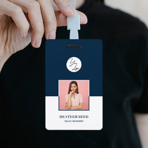 Custom Photo Badge, Bar Code, Logo, Name Badge ID Badge