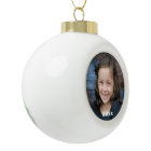 Custom photo ball ornament
