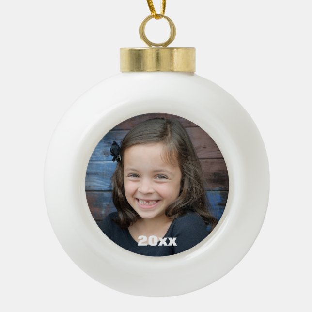 Custom photo ball ornament (Front)