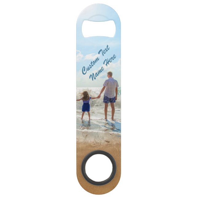 Custom Photo Bar Key Your Favourite Photos and Tex (Front)