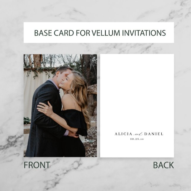 Custom photo base for vellum overlay wedding invitation (Creator Uploaded)