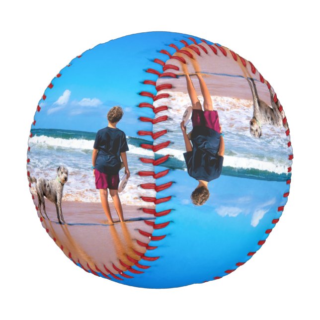 Custom Photo Baseball Your Photos with Pets (Angled)