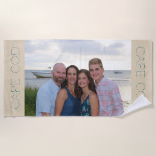 Custom photo beach towel - personalised gift