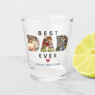 CUSTOM Photo Best DAD Ever Father's Day Gift Shot Glass