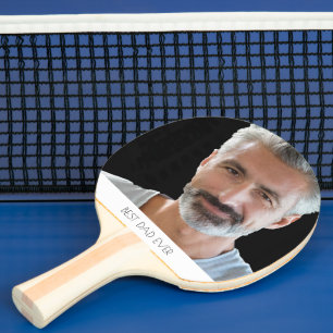 Custom photo best dad ever father's day ping pong paddle