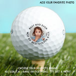 Custom Photo Best Dad Ever Funny Black White Golf Balls<br><div class="desc">Best Dad Ever... Not So Best Golfer Ever ! Okay , Don't blame the kid if your golf game isn't up to par, at least you are the Best Dad Ever ! Surprise the Dad and Golf Lover with these super cute custom photo golf balls and matching golf accessories. Now...</div>