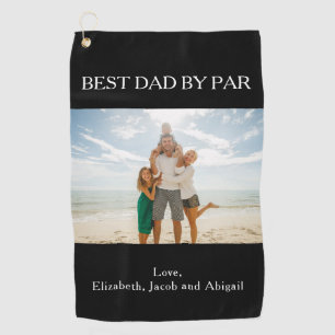 Custom Photo Best Day By Par Golf Towel