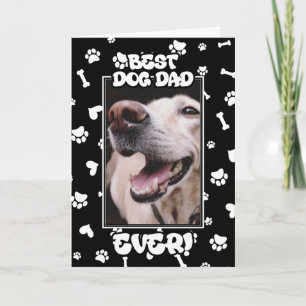 Custom Photo Best Dog Dad Ever Father's Day Card