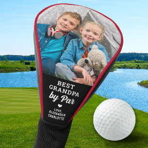 Custom Photo Best GRANDPA By Par - Personalised Golf Head Cover