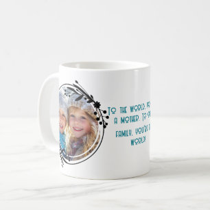 Custom photo Best mum and family mothers day Coffee Mug