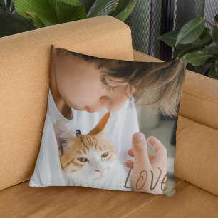 Custom Photo Bestie Friend Bff  Cat Pet Birthday  Cushion