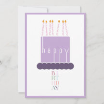 Custom Photo Birthday Cake Birthday Card