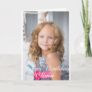 Custom Photo, Birthday card. Card