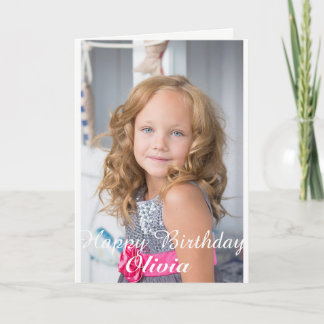 Custom Photo, Birthday card. Card