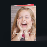 Custom Photo, Birthday card. happy birthday card<br><div class="desc">Add your own photograph,  Childs name,  and change verse inside. Make yourself a very unique,  and special card,  for your Childs Birthday!</div>