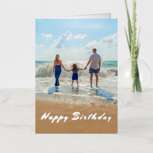 Custom Photo Birthday Card with Your Family Photos