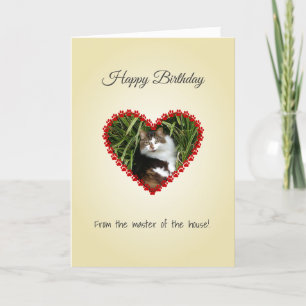 Custom photo birthday from pet card