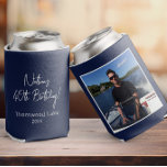 Custom Photo Birthday Party Favour Personalised Pi Can Cooler<br><div class="desc">Celebrate in style with our custom photo can cooler! Perfect for birthday party favours,  featuring your personalised picture and modern script design. A fun,  memorable keepsake for your guests!</div>
