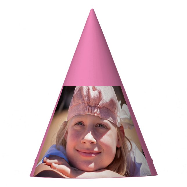CUSTOM PHOTO BIRTHDAY PARTY HAT HATS (Front)
