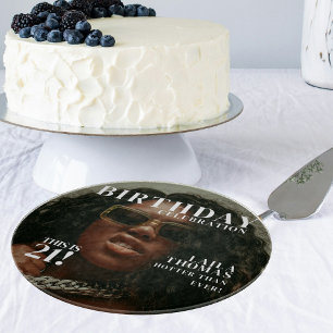 Custom Photo Birthday Party Magazine Cover  Cutting Board