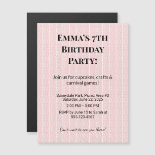 Custom Photo Birthday Party Save the Date Magnets