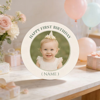 Custom Photo Birthday Sticker - Personalised Happy