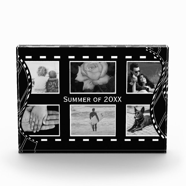 Custom Photo Black and White Film Reel (Front)