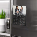 Custom Photo Black Calendar 2025 Magnetic Card<br><div class="desc">Give your business holiday greetings a modern, professional touch with this Custom 2025 Photo Calendar Magnetic Card. Featuring a simple minimalist year-view calendar on a sleek black background, this modern card is both practical and stylish. Personalise it with a landscape photo of your team or logo to create a memorable...</div>