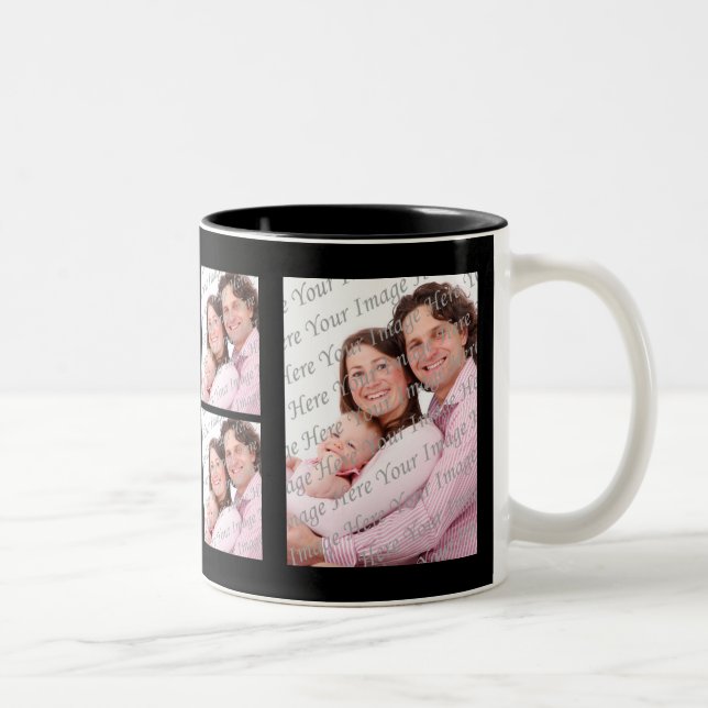 Custom Photo Black Mug (Right)