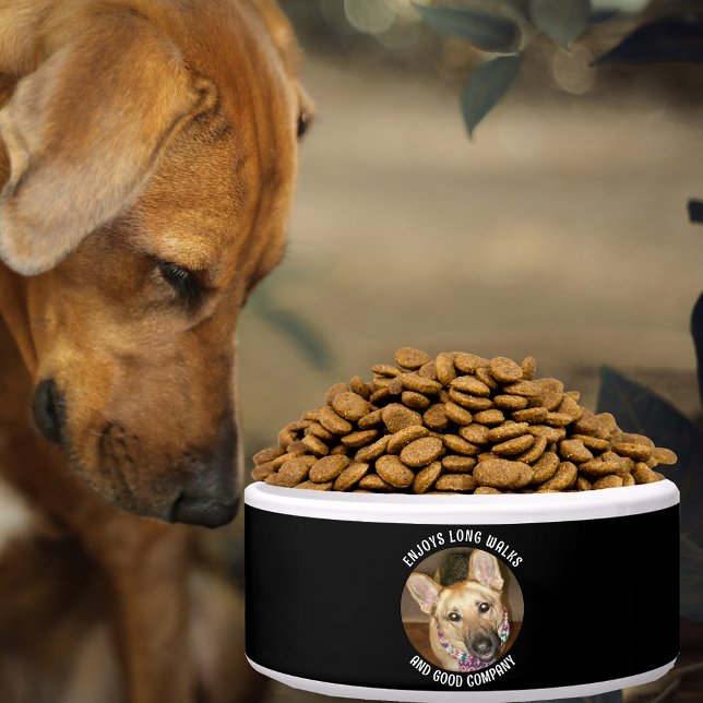 Custom Photo Black Tan German Shepherd Quote Pet (Custom Photo Black Tan German Shepherd Quote Pet Bowl)