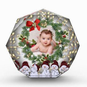 Custom photo block with the doll