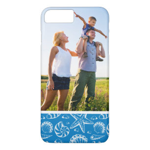 Custom Photo Blue Beach Pattern iPhone 8 Plus/7 Plus Case