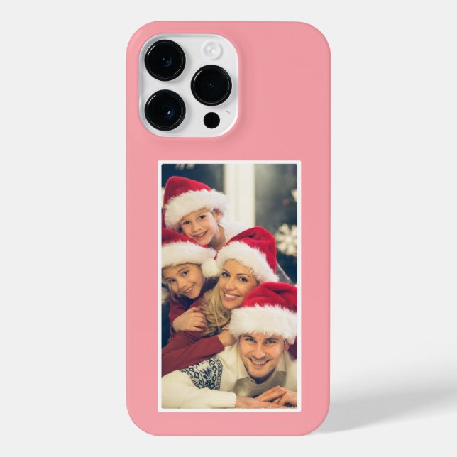 Custom Photo Blush Pink iPhone Case- Mate Case (Back)