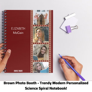 Custom Photo Booth Personalised Science Notebook