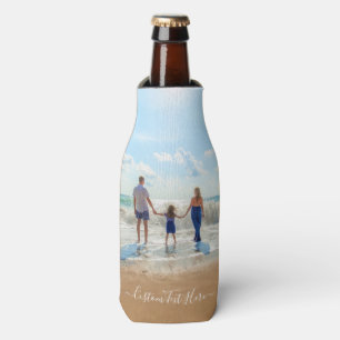 Custom Photo Bottle Cooler Your Photos and Text