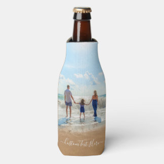Custom Photo Bottle Cooler Your Photos and Text
