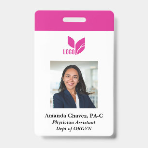 Custom Photo Business Employee ID Badge