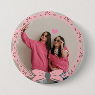 Custom Photo Button Pin – Mother’s Day Gift