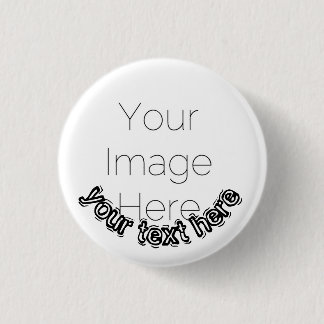 Custom Photo Button Pin – Personalised text Badge