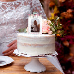Custom Photo Cake Topper<br><div class="desc">This Custom Photo Cake Topper features a modern arch design with elegant blush pink watercolor floral accents,  perfect for weddings or bridal showers. The whimsical details and personalised photo create a unique and stylish centerpiece,  adding a romantic and sophisticated touch to your special cake.</div>