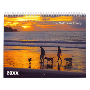 Custom Photo Calendar   Editable Year Text