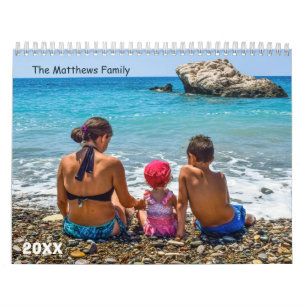 Custom Photo Calendar   Editable Year Text