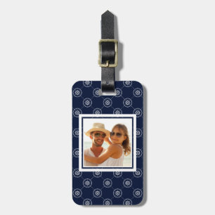 Custom Photo Captain'S Wheel Pattern Luggage Tag
