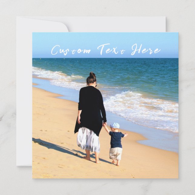 Custom Photo Card with Your Photos and Text (Front)